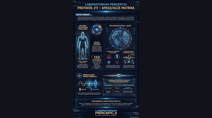 Laboratorium Percepcji: Protokół 217 — Sprzątacze Matrixa
