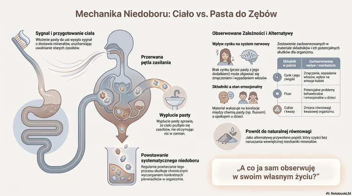 Mechanika niedoboru ciało kontra pasta