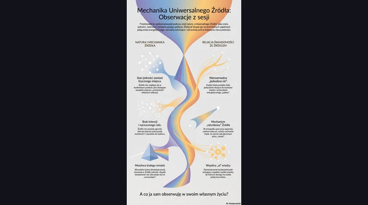 Mechanika Uniwersalnego Źródła Obserwacje