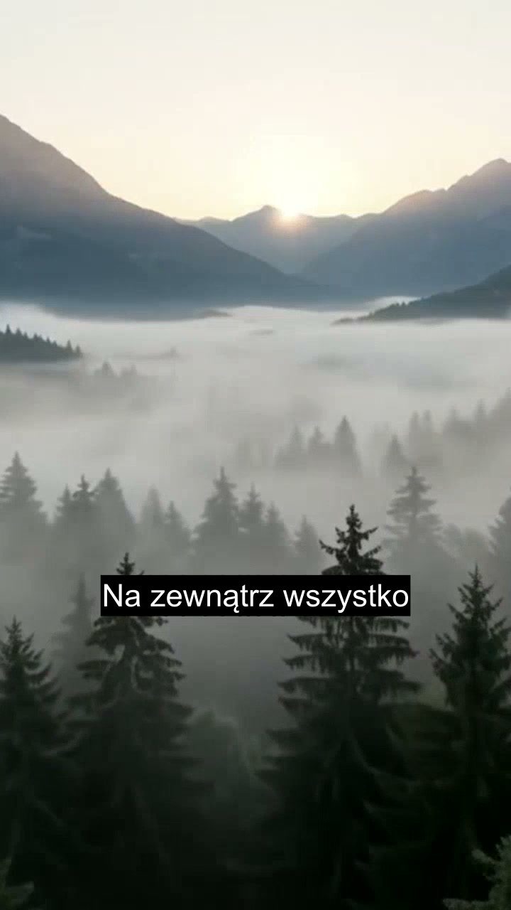 Góry i las we mgle — kadr filmu Pod powierzchnią