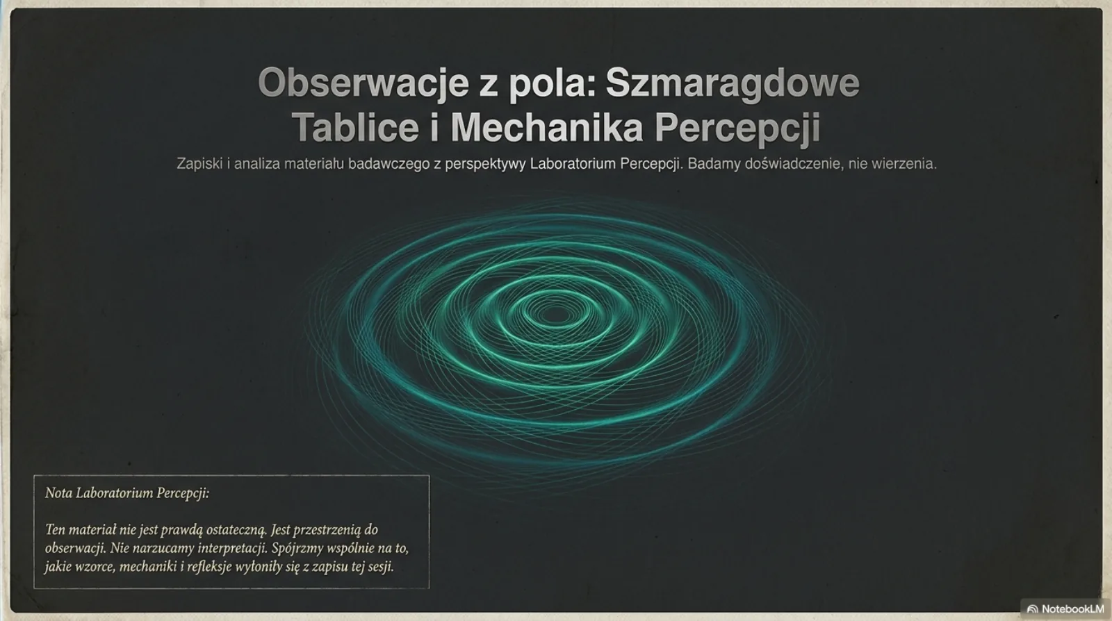 Emerald Tablet Mechanics